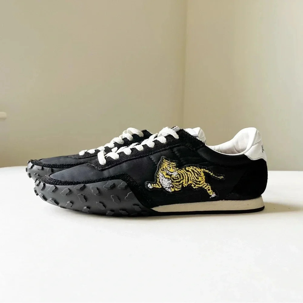 Kenzo Move Embroideredโ Tiger Trainers Sneakers 36 (US 5.5) Black Mascot